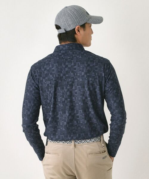 adabat / アダバット ポロシャツ | 起毛ジオメトリック長袖ポロシャツ | 詳細11