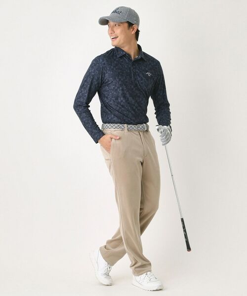 adabat / アダバット ポロシャツ | 起毛ジオメトリック長袖ポロシャツ | 詳細13