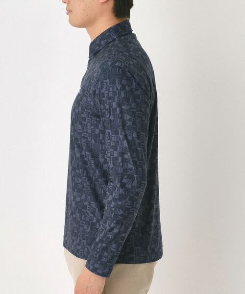 adabat / アダバット ポロシャツ | 起毛ジオメトリック長袖ポロシャツ | 詳細16
