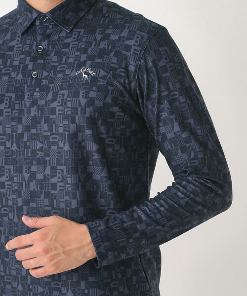 adabat / アダバット ポロシャツ | 起毛ジオメトリック長袖ポロシャツ | 詳細19