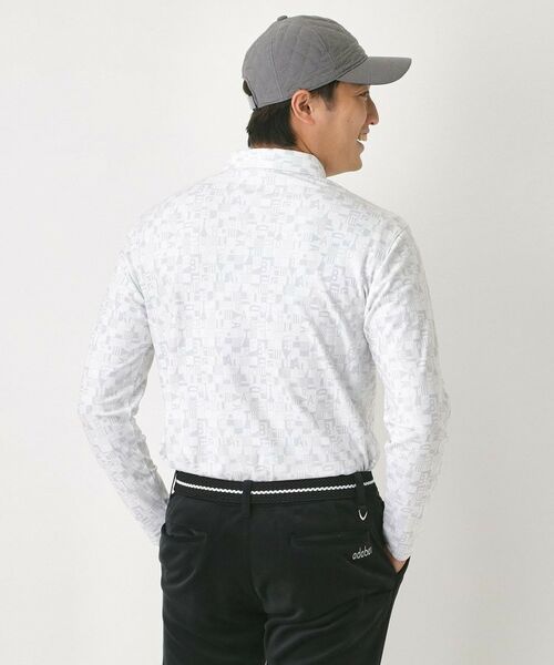 adabat / アダバット ポロシャツ | 起毛ジオメトリック長袖ポロシャツ | 詳細4