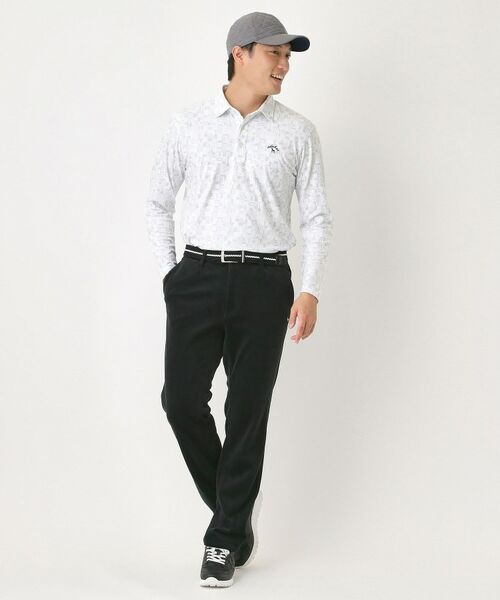 adabat / アダバット ポロシャツ | 起毛ジオメトリック長袖ポロシャツ | 詳細5