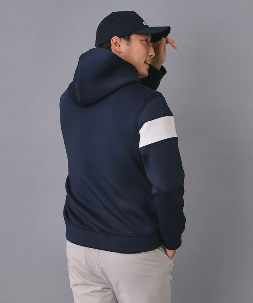 adabat / アダバット パーカー | 【新レーベル ADABAT NAVY】ブロッキングラインロゴフーディー | 詳細11