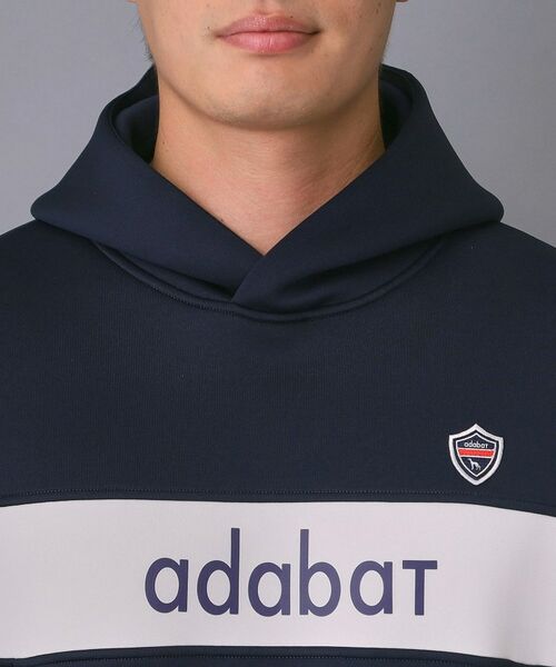 adabat / アダバット パーカー | 【新レーベル ADABAT NAVY】ブロッキングラインロゴフーディー | 詳細18