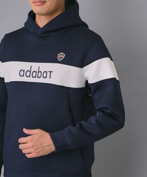 adabat / アダバット パーカー | 【新レーベル ADABAT NAVY】ブロッキングラインロゴフーディー | 詳細20