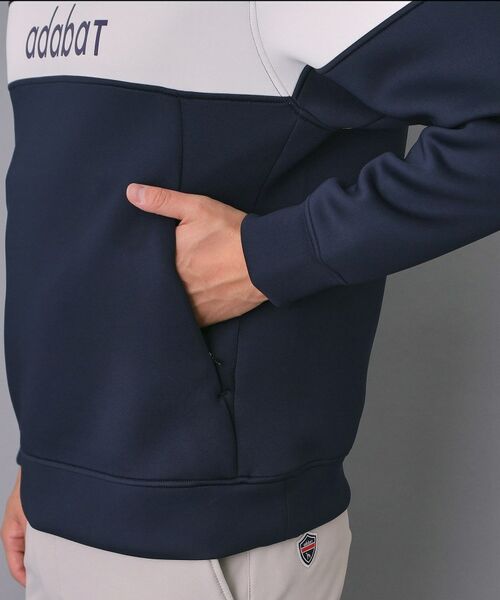 adabat / アダバット パーカー | 【新レーベル ADABAT NAVY】ブロッキングラインロゴフーディー | 詳細21