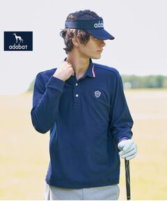 adabat 黒 ポロシャツ 新品タグ付き 切り替えデザイン 半袖ポロシャツ（ポロシャツ） | adabat(Men