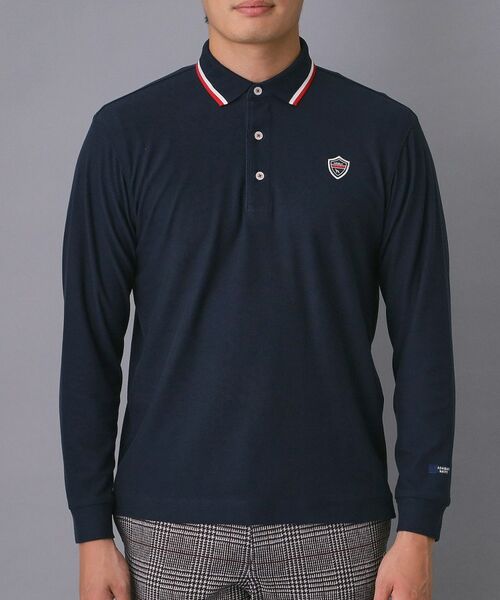 adabat / アダバット ポロシャツ | 【新レーベル ADABAT NAVY】起毛ストレッチ長袖ポロシャツ | 詳細14