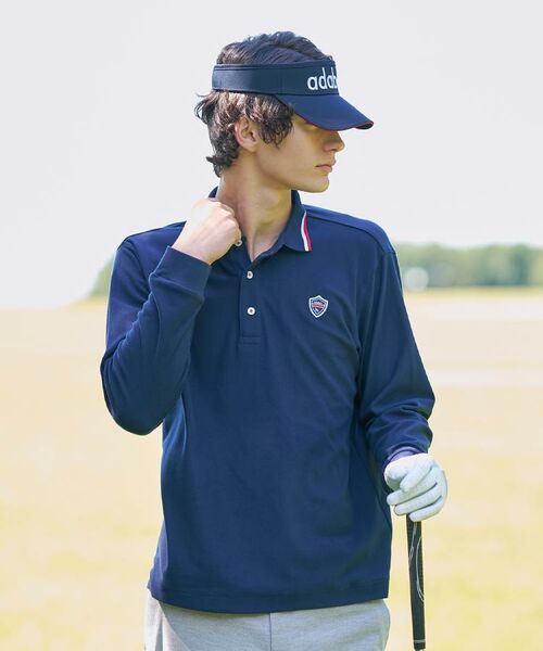 adabat / アダバット ポロシャツ | 【新レーベル ADABAT NAVY】起毛ストレッチ長袖ポロシャツ | 詳細22
