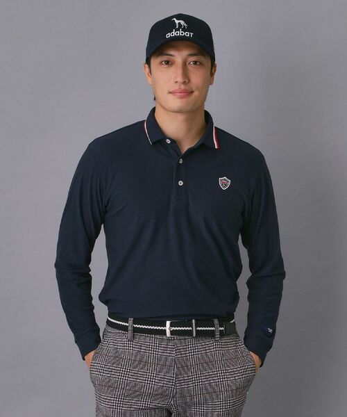 adabat / アダバット ポロシャツ | 【新レーベル ADABAT NAVY】起毛ストレッチ長袖ポロシャツ | 詳細9