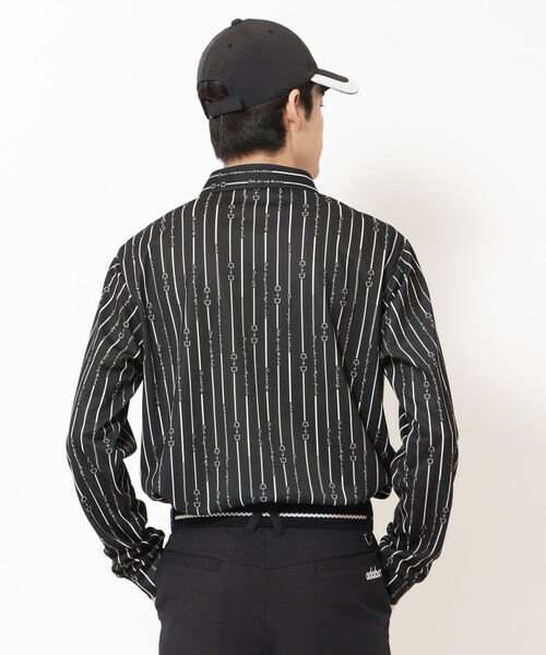 adabat / アダバット ポロシャツ | 【吸水速乾】ビットストライプ長袖ポロシャツ | 詳細1