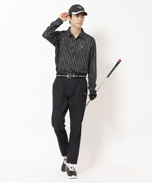 adabat / アダバット ポロシャツ | 【吸水速乾】ビットストライプ長袖ポロシャツ | 詳細3