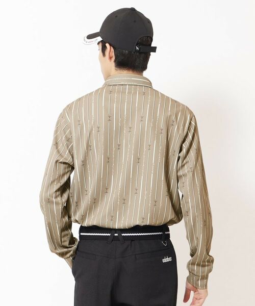 adabat / アダバット ポロシャツ | 【吸水速乾】ビットストライプ長袖ポロシャツ | 詳細5