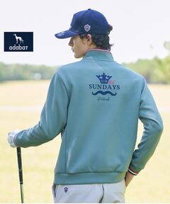 adabat / アダバット カットソー | 【新レーベル ADABAT NAVY】せとはるコラボ ハーフジッププルオーバー