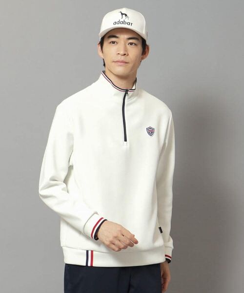 adabat / アダバット カットソー | 【新レーベル ADABAT NAVY】せとはるコラボ ハーフジッププルオーバー | 詳細3