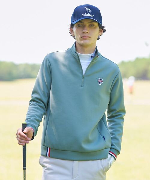 adabat / アダバット カットソー | 【新レーベル ADABAT NAVY】せとはるコラボ ハーフジッププルオーバー | 詳細9