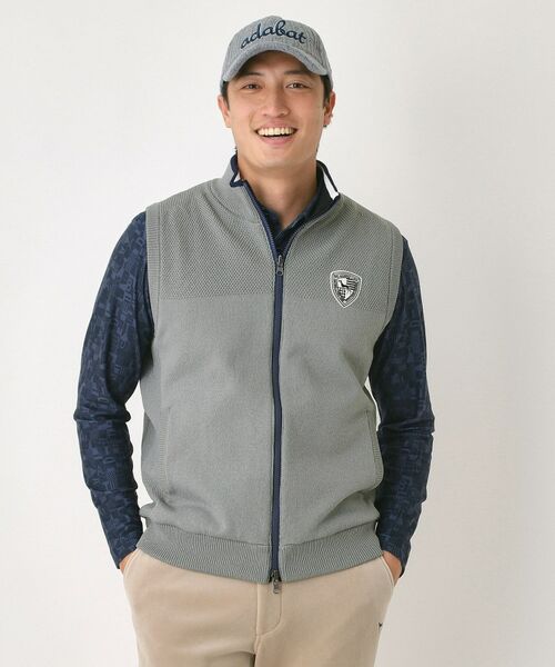 adabat/アダバット エアーシャットリバーシブルニットベスト グレー(012) 46(S) adabat/アダバット エアーシャットリバーシブルニットベスト グレー(012) 46(S)