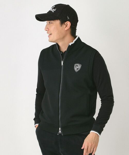 adabat/アダバット エアーシャットリバーシブルニットベスト ブラック(019) 46(S) adabat/アダバット エアーシャットリバーシブルニットベスト ブラック(019) 46(S)