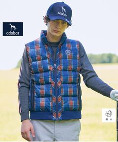 adabat / アダバット ダウンジャケット・ベスト | 【新レーベル ADABAT NAVY】撥水 タータンチェック中綿ベスト