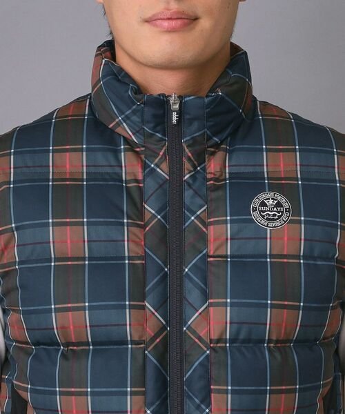 adabat / アダバット ダウンジャケット・ベスト | 【新レーベル ADABAT NAVY】撥水 タータンチェック中綿ベスト | 詳細11