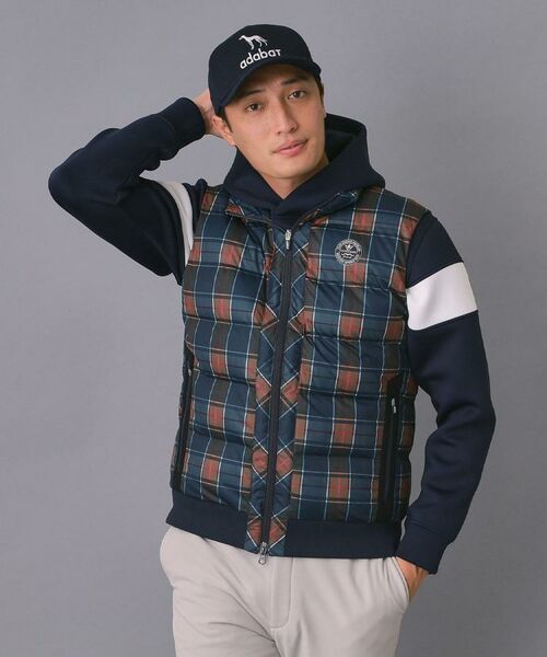 adabat / アダバット ダウンジャケット・ベスト | 【新レーベル ADABAT NAVY】撥水 タータンチェック中綿ベスト | 詳細3