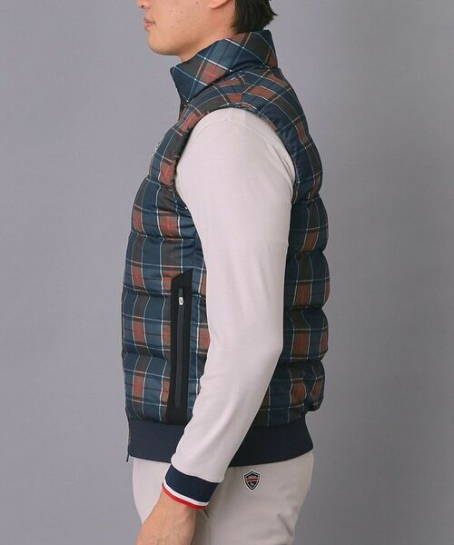 adabat / アダバット ダウンジャケット・ベスト | 【新レーベル ADABAT NAVY】撥水 タータンチェック中綿ベスト | 詳細9