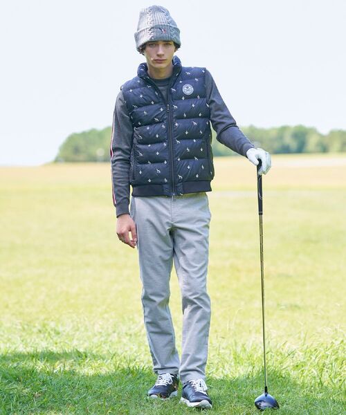 adabat / アダバット ダウンジャケット・ベスト | 【新レーベル ADABAT NAVY】エンブロイダリーモノグラム中綿ベスト | 詳細2