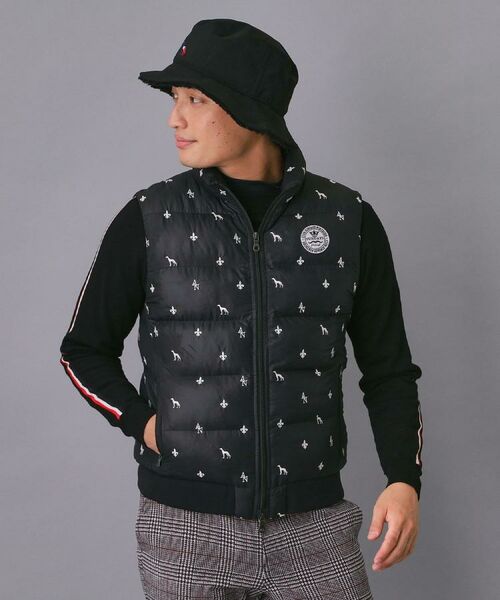 adabat / アダバット ダウンジャケット・ベスト | 【新レーベル ADABAT NAVY】エンブロイダリーモノグラム中綿ベスト | 詳細3