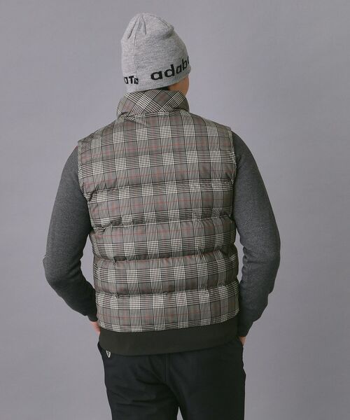 adabat / アダバット ダウンジャケット・ベスト | 【新レーベル ADABAT NAVY】撥水グレンチェック中綿ベスト | 詳細4