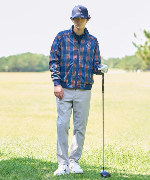 adabat / アダバット レザーブルゾン・ジャケット | 【新レーベル ADABAT NAVY】撥水 タータンチェックブルゾン | 詳細2