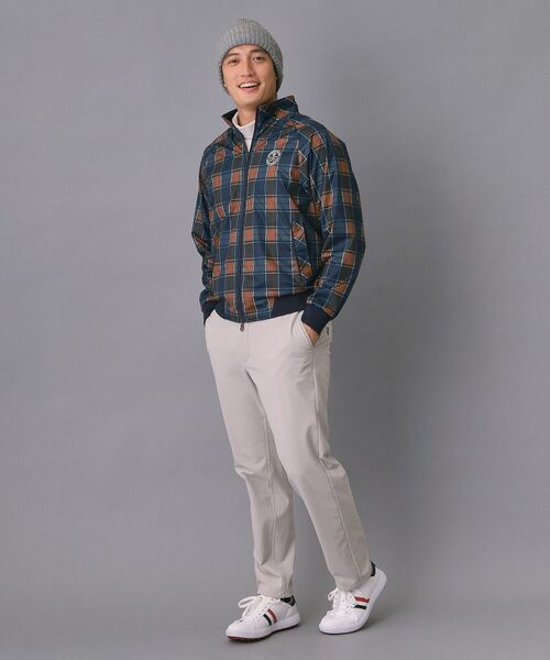 adabat / アダバット レザーブルゾン・ジャケット | 【新レーベル ADABAT NAVY】撥水 タータンチェックブルゾン | 詳細5