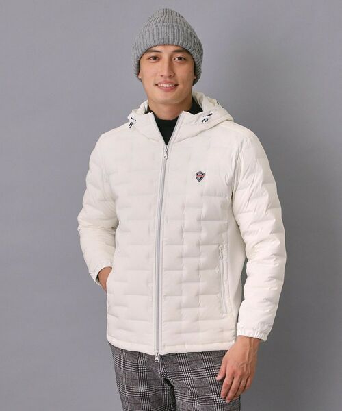 adabat/アダバット 【新レーベル ADABAT NAVY】フードロゴストレッチダウンジャケット ホワイト(001) 46(M) adabat/アダバット 【新レーベル ADABAT NAVY】フードロゴストレッチダウンジャケット ホワイト(001) 46(M)