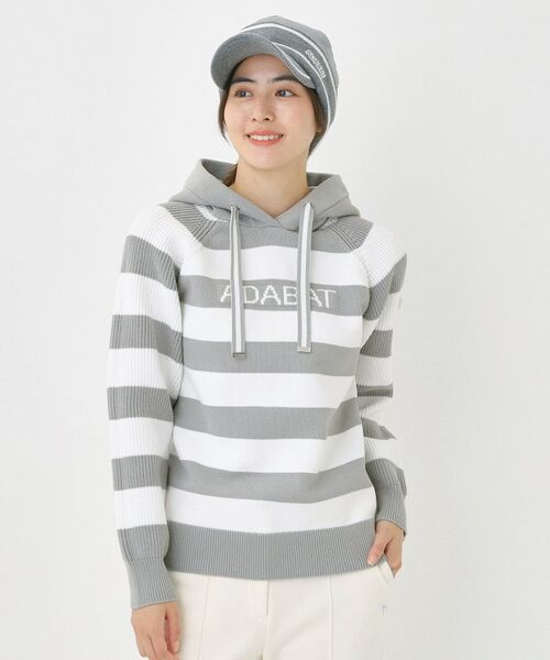 adabat / アダバット ニット・セーター | ボーダーニットパーカー | 詳細1