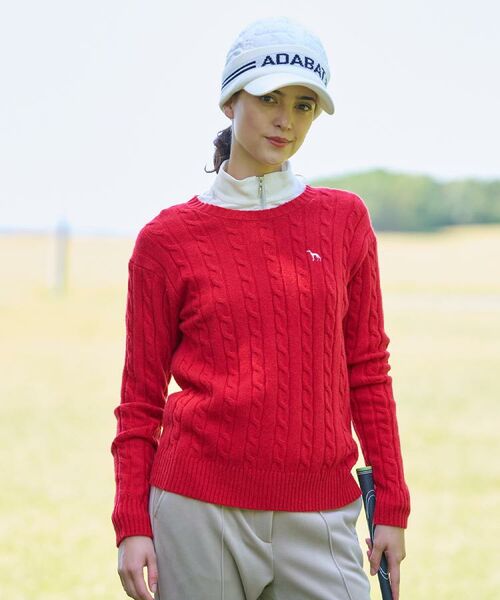 adabat / アダバット ニット・セーター | ケーブル柄クルーネックニット | 詳細25