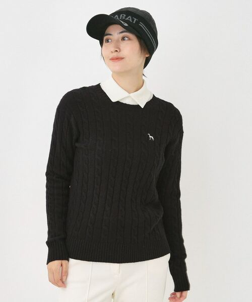 adabat / アダバット ニット・セーター | ケーブル柄クルーネックニット | 詳細8