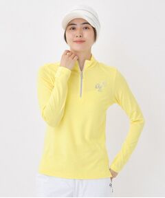 adabat / アダバット カットソー | 【吸湿発熱】ハーフジップ長袖モックネックT