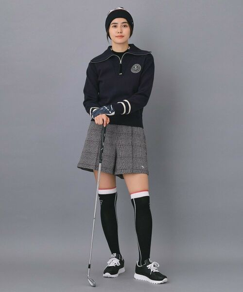 adabat / アダバット ニット・セーター | 【ADABAT NAVY】ハーフジップワイドカラーニット | 詳細12