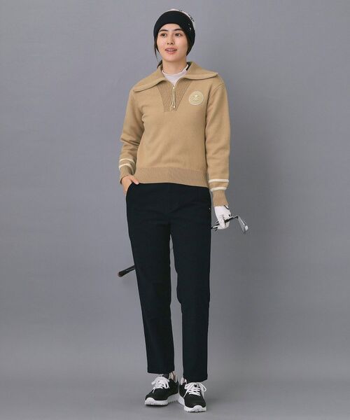 adabat / アダバット ニット・セーター | 【ADABAT NAVY】ハーフジップワイドカラーニット | 詳細21