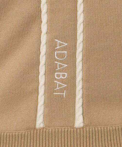 adabat / アダバット ニット・セーター | 【ADABAT NAVY】ハーフジップワイドカラーニット | 詳細22