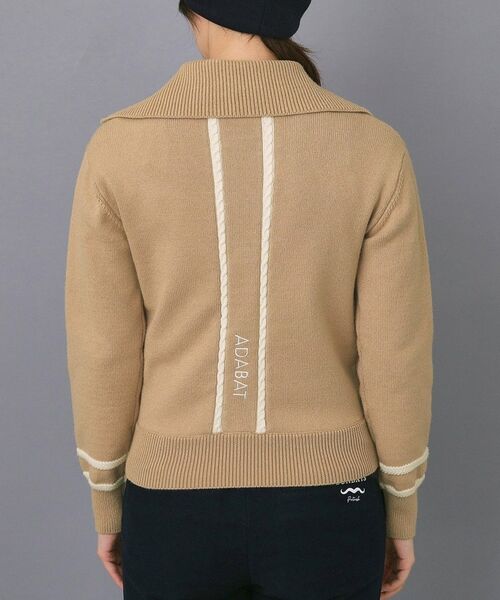 adabat / アダバット ニット・セーター | 【ADABAT NAVY】ハーフジップワイドカラーニット | 詳細25