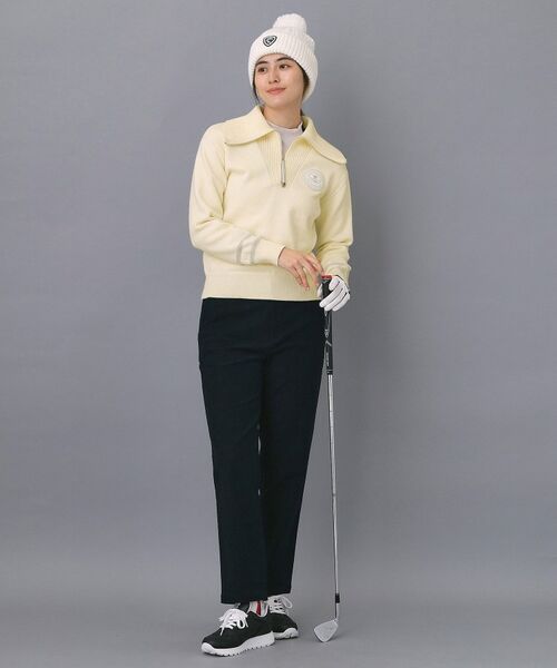 adabat / アダバット ニット・セーター | 【ADABAT NAVY】ハーフジップワイドカラーニット | 詳細7