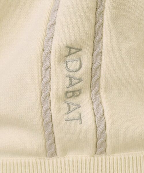 adabat / アダバット ニット・セーター | 【ADABAT NAVY】ハーフジップワイドカラーニット | 詳細8