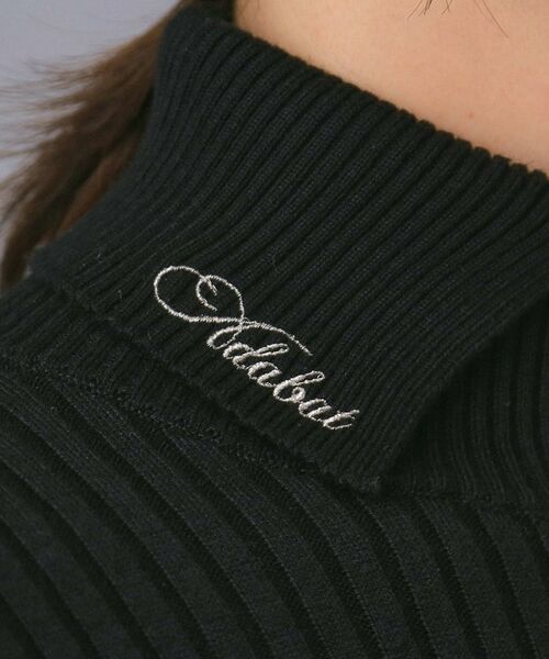 adabat / アダバット ニット・セーター | 【ADABAT NAVY】ワイドリブスプリットカラーニット | 詳細14