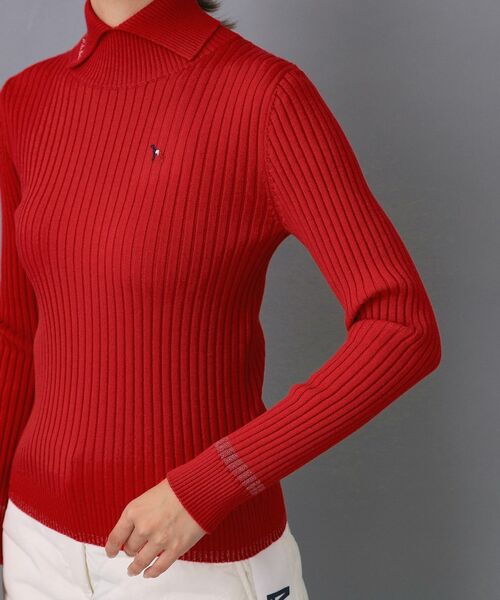 adabat / アダバット ニット・セーター | 【ADABAT NAVY】ワイドリブスプリットカラーニット | 詳細27