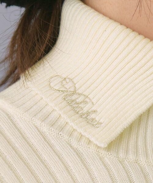 adabat / アダバット ニット・セーター | 【ADABAT NAVY】ワイドリブスプリットカラーニット | 詳細8