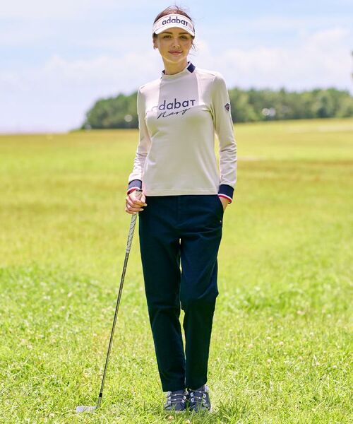 adabat / アダバット カットソー | 【ADABAT NAVY】【吸湿発熱】サーモスムースモックT | 詳細2