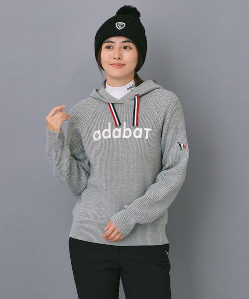 adabat / アダバット ニット・セーター | 【ADABAT NAVY】ニットフーディー | 詳細1