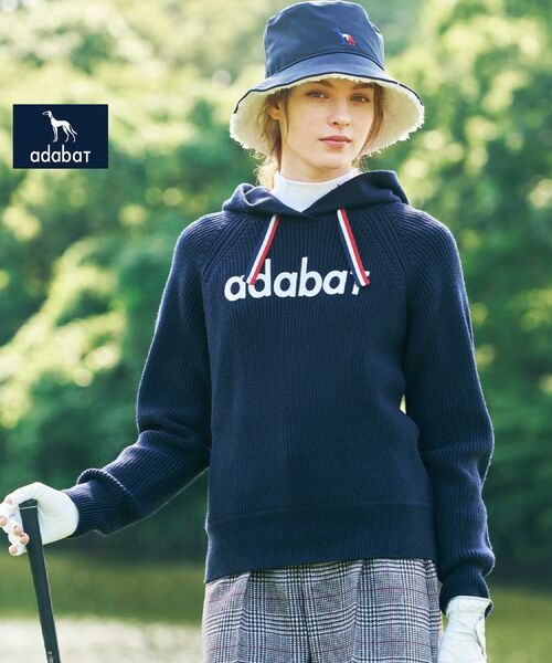 adabat / アダバット ニット・セーター | 【ADABAT NAVY】ニットフーディー(ネイビー(094))