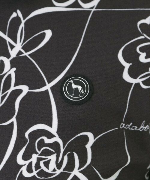 adabat / アダバット ポロシャツ | 裏起毛ドローイングフラワー長袖ポロシャツ | 詳細10