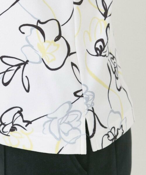 adabat / アダバット ポロシャツ | 裏起毛ドローイングフラワー長袖ポロシャツ | 詳細17